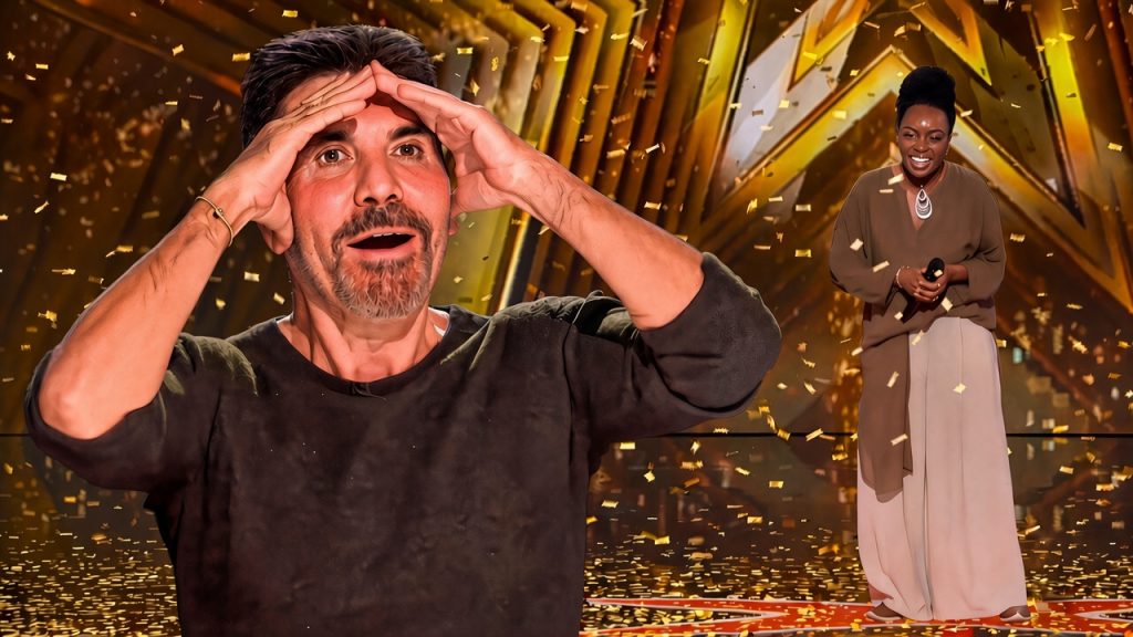 Charity Lockhart receiving Mel B Golden Buzzer on America's Got Talent