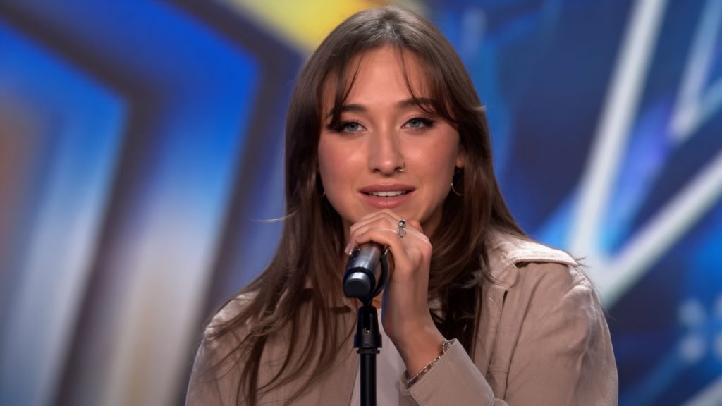 Sydnie Christmas singing Tomorrow on Britain’s Got Talent