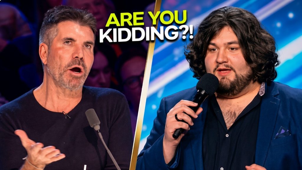 Travis George performing Stars from Les Misérables on Britain's Got Talent