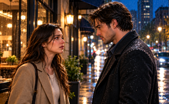 Emily and Daniel reunite on a rainy Chicago night