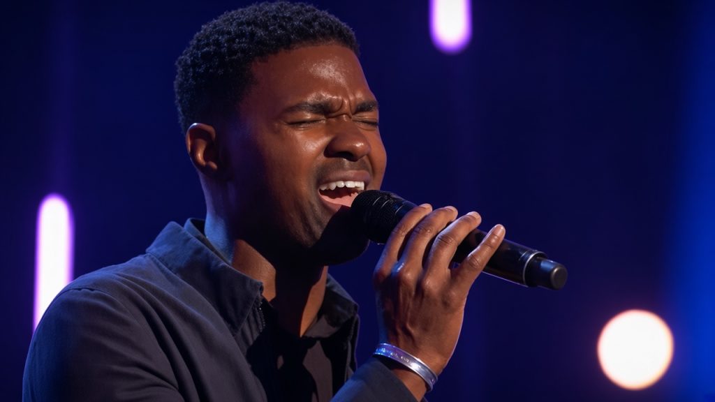 Johnny Manuel singing Whitney Houston during his America’s Got Talent Golden Buzzer performance