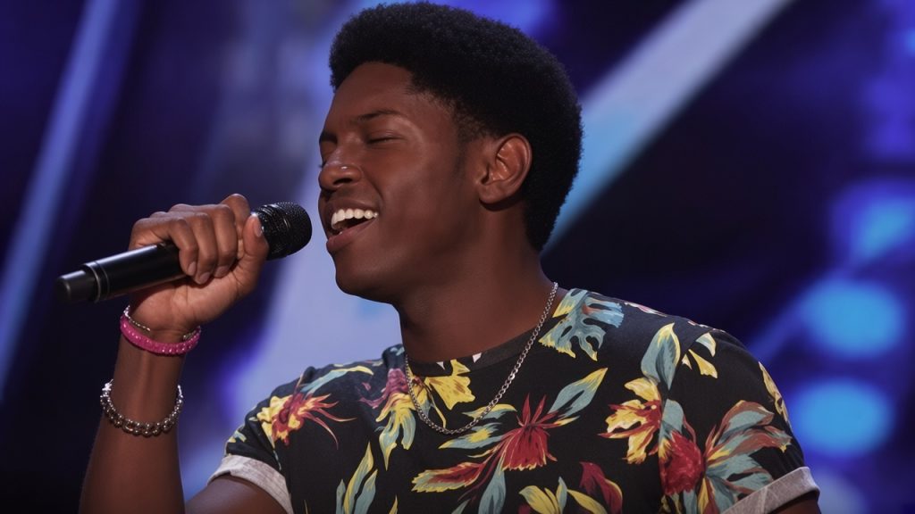 Joseph Allen performing his original song on America’s Got Talent